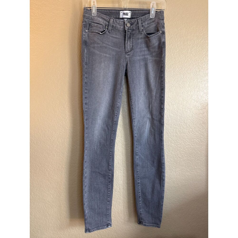 PAIGE Gray Skinny Jeans